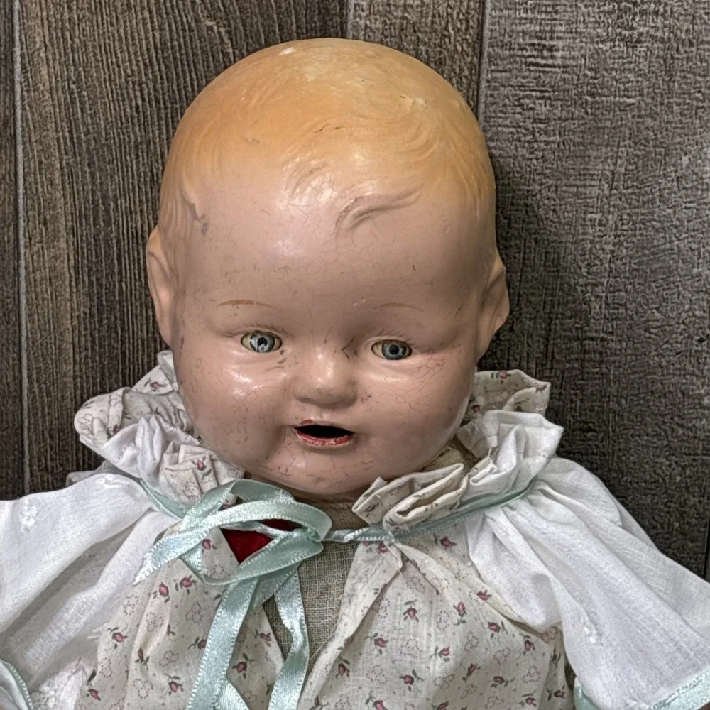 Antique 1920s Composition Baby Doll Possible Horseman Effanbee 18